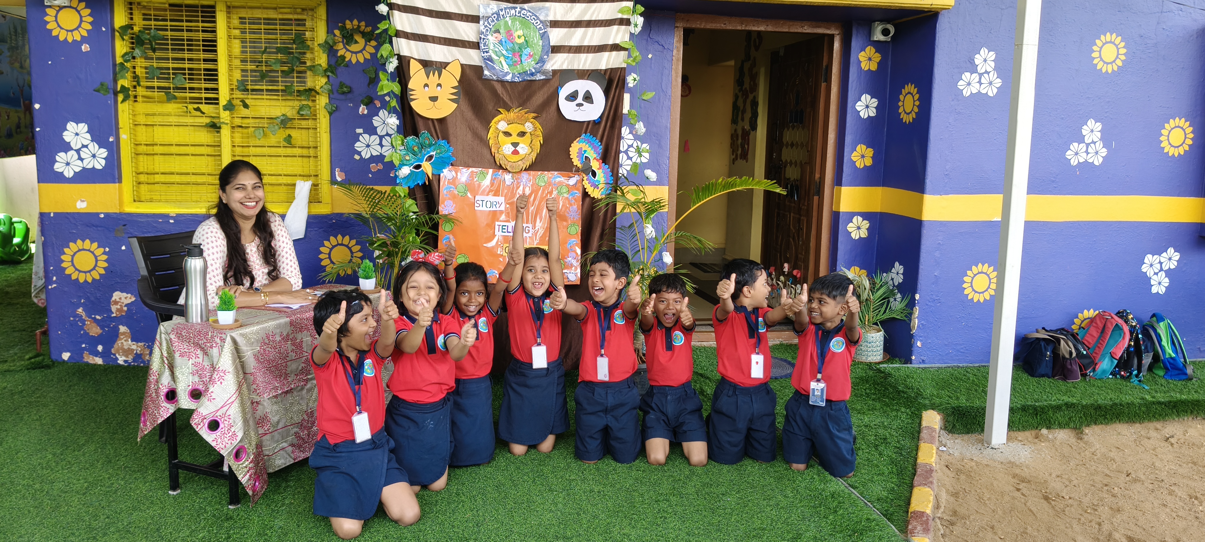 Children learning at First Step Montessori